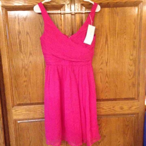 NWT J. Crew Heidi HTF Vintage Berry Pink Dress - Picture 2 of 4
